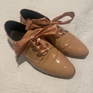 Nude patent Oxfords